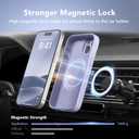 Magnetic for iPhone 13 Case, Compatible with MagSafe, [Full Camera Protection][Screen Protector] Silicone Shockproof Protective Phone Case for iPhone 13 6.1", Lilac