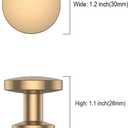 Asidrama 10 Pack Champagne Bronze Kitchen Cabinet Knobs Dresser Knob Drawer Knobs Cabinet Hardware Zinc Knob for Dresser Drawers