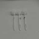 Toilet Brush, 3 Pack Toilet Brush and Holder Set Bathroom Accessories, Toilet Bowl Brush and Holder with 3 Crevice Brush for Bathroom, Toilet Scrubber Brush (White)
