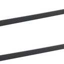 LANC Black 32-Inch Towel Bar, 2 Pack Bathroom Kitchen Single Towel Rack, 2-Pack Matte Black Bath Towel Holder Wall Mount Square Towel Hanger Towel Rod Total Length 33.5" Towel Rail,A8804-8MB