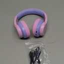 iClever BTH12 Kids Bluetooth Headphones,Colorful LED Lights,74/85dBA Safe Volume,85H Playtime,Bluetooth 5.2,Over Ear Headphones Builtin Mic for iPad/Tablet/Airplane,Blossom Pink