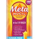 Metamucil, Daily Psyllium Husk Powder Supplement, Sugar-Free Powder, 4-in-1 Fiber for Digestive Health, Orange Flavored Drink, 180 teaspoons EXP 09/2028