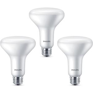 Philips LED Dimmable, Warm Glow Effect BR30 Light Bulb - Pack of 3 - EyeComfort Flicker Free - 7.2W = 65W - 650 Lumen - Soft White (2700K) - E26 Base - Indoor - Title 20