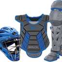 Mizuno Samurai Womens Boxed Catcher's Gear Set, Grey-Royal, 13-15" Women's