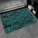 Super Absorbent Diatomaceous Earth Stone Bath Mat,The Shell, The sea Quick-Drying Bathroom Carpets,Non Slip Bathtub Floor Mat，Easy to Clean, Simple Kitchen Doormat, 32x20"
