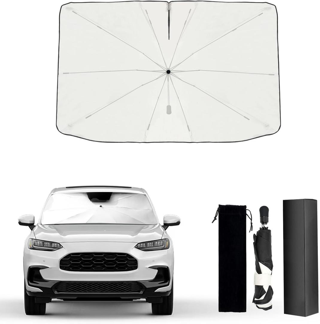 Custom Fit Windshield Sun Shade Umbrella for Honda HRV 20232025  Foldable Front Window Shield, Blocks UV Heat, Reduces Cabin Temp 2030, EasyOpen Car Sunshade with Storage Bag
