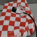 Dog and Cat Heating Pad, 12 Adjustable Temperature & Timer with Chew Resistant Cord, Indoor Pet Heated Bed Mat for Cats and Dogs (Red, 35.4x23.6in)