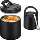 Itslife 20oz Vacuum Insulated Soup Thermo for Hot Food, Kids Lunch Container with Leakproof Buckle Lid, Wide Mouth Stainless Steel Food Jar with Spoon