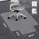 Clear Office Chair Mat for Carpet - 36"x48" Heavy-Duty Protection for Low Pile Carpets - Not Suitable for Hardwood Floors