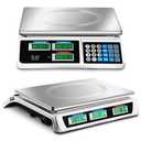 Commercial Food Scale Digital Weight Food Electronic Price Computing Accurate Meat Produce Scale with LCD Display for Kitchen Farmers Market Deli Shop Retail(88lb/40kg)