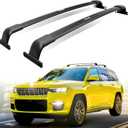 220lb Roof Rack Cross Bars Fit for Grand Cherokee L 2021-2026 & Grand Cherokee WL 2022-2026 Heavy Duty Aluminum Rails Rooftop Cargo Carriers Bikes Surfboards Kayaks Snowboards