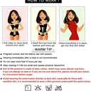 YIANNA Women's Underbust Latex Sport Girdle Waist Trainer Corsets Hourglass Body Shaper (Black, L)