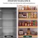 Solid Pine Wire Shelf Covers, 16" D x 35" L, Tool-Free Pantry Rack