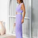 Fisoew Women Summer Sleeveless Maxi Dress Scoop Neck Ribbed Knit Tank Dress | Maternity, Sweater Dress, Cozy Fabric, Loose Fit, Long Dress, Round Neck, Going Out, Pregnancy (Purple), Small