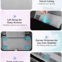 Carrying Case for Nintendo Switch 2 Model(2025), Portable Hard EVA Shell Travel Pouch with 10 Game Card Slots, Velvet Interior, Mesh Pocket, Water-Resistant, Lightweight Carrying Bag, Silver-Gray