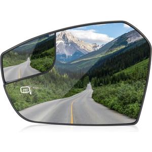 Left Driver Side Mirror Glass Replacement Compatible with 2017 2018 Ford Escape Rear View Side Heated Mirror Replace GJ5Z17K707E