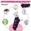 PetWarm Dog Neuter Recovery Suit Male, Onesie for Dogs, Bodysuit for Sensitive Skin Areas, Professional Pet Recovery Shirt Dog Abdominal Affected Areas Bandages, Duck Pattern, Green, 2XL