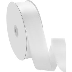 5 x 1-1/2" x 100 Yards Satin Ribbon - Wide Silk White Ribbon with Spool - Ideal for Gift Wrapping, Floral Bouquets, Crafts, Wedding Party Decorations, Christmas and Sewing Projects