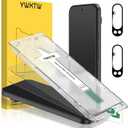 2 x YWXTW 2 Pack for Google Pixel 10 Pro XL Matte Screen Protector 6.8 inch + 2 Pack Camera Lens Protector, [1S Pull-Out] Anti-Glare Anti-Fingerprint Pixel 10 Pro XL Glass Screen Protector, Bubble Free, Smooth as Silk