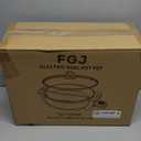 Hot Pot Electric Hot Pot with Divider, Large 6L Nonstick Dual-Sided Shabu Shabu Pot Dual-Flavor hotpot electric 1500W with Adjustable 5-Temperature Control Perfect for Family Dinners & Parties