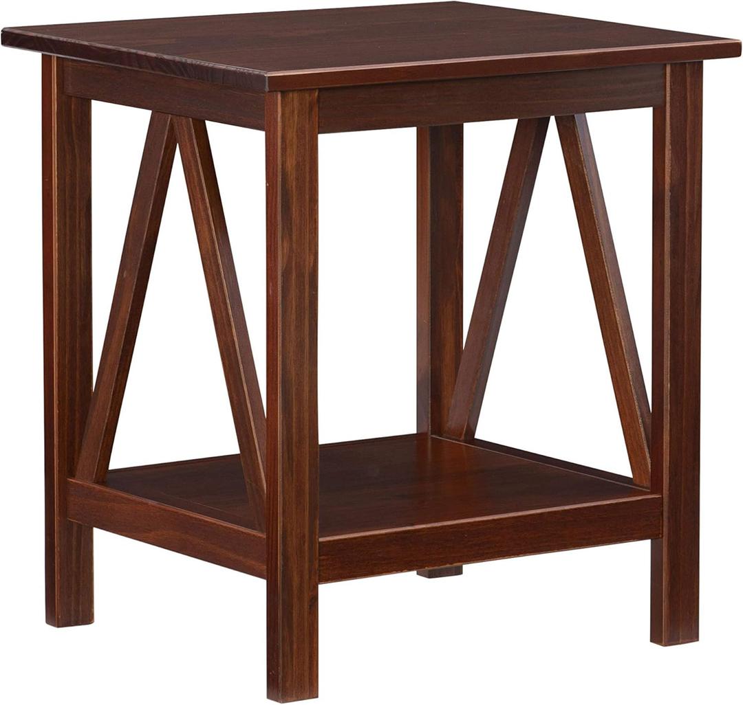 Linon Home Dcor Linon Home Decor Titian End Table, 20"w x 17.72"d x 22.01"h, Antique 
