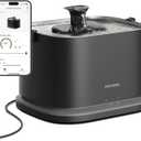 PETLIBRO Upgrade Cat Water Fountain Stainless Steel Tray, Dockstream 2 Cat Fountain Indoor, 3L/101oz Auto Cat Fountains for Drinking, App Monitoring Pet Water Fountain Dog, 5G WiFi Cat Water Dispenser (Black)