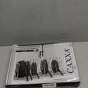 CAXXA Heavy Duty Pan Rack, Pot Lid Rack, Kitchen Cabinet Pantry Cookware Organizer Rack Holder with 5 Adjustable Dividers