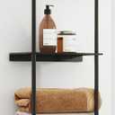 Towel Storage for Bathroom, 3 Tier Towel Rack with Shelf and Towel Bar, Wall Mounted Towel Racks for Bathroom Towel Storage and Organizer - Matte Black