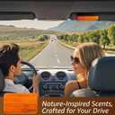 Car Air Freshener- Original Wood Air Freshener-Car Odor Eliminator for Visor Clip-Long Lasting Scent, Vehicle Scent Diffuser for Truck, SUV, Sedans - 4 pack Included 2 Clips (Teak-Amber-Cabana-Grove)