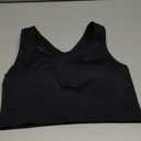 COMFELIE Seamless Bra for Large Bust Wireless Classic Jelly Strip Support Full Coverage Bra Black XL