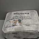 IOHOUZE Abstract Runner Rug 3x20 Ft Extra Long Washable Runners for Hallways, Non Slip Kitchen Runner Printed Faux Wool Entryway Runner Indoor, Modern Abstract Floor Carpet for Hall Stair, Grey Beige