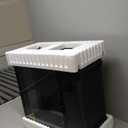 Jungle Leopard AC-02 Digital ATX PC Gaming Computer Case|5.5 Inch Integrated LCD Screen& App|Mid Tower Full View Dual Reinforced Glass Panel|Removable Side Panels for Micro-ATX ITX (Black)