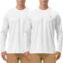 Roadbox Mens UPF 50+ UV Sun Protection Shirts Outdoor Long Sleeve SPF Rash Guard for Fishing Hiking Swimming Running, Size US M