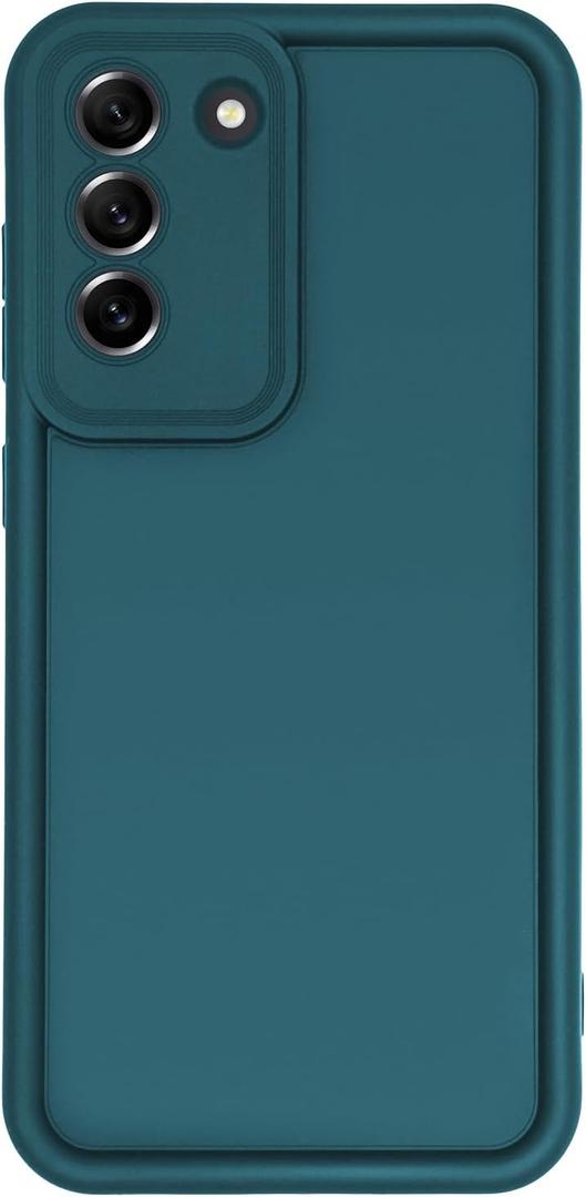 Puxicu Slim Case for Samsung Galaxy S21 Plus, Enhanced Camera Protection, Shockproof Skin-Friendly Touch Soft Case Cover for Samsung Galaxy S21+ Phone, Deep Blue