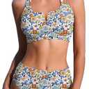 AI'MAGE Womens Bikini Set 2025 High Waisted Two Piece Swimsuit Sporty Cutout Bathing Suit,M