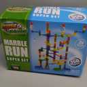 Marble Genius Marble Run - 150 Complete Pieces Maze Track Toys for Adults, Teens, Toddlers & Kids Aged 4-8 Years Old, (85 Translucent Marbulous Pieces + 65 Glass-Marble Set), Super Set