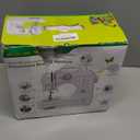 Mini Sewing Machine for Beginners, Portable Electric Sewing Machine with Dual Speed, 12 Built-in Stitches, Foot Pedal, and Accessories Kit for Home DIY Projects & Gift (Purple)