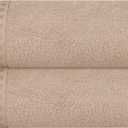 GLAMBURG 100% Cotton 2 Pack Oversized Bath Towel Set 28x55 Inches, Ultra Soft Highly Absorbant Compact Quickdry & Lightweight Large Bath Towels, Ideal for Gym Travel Camp Pool - Tan