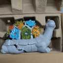 Nacome Solar Garden Outdoor Statues Turtle with Succulent and 7 LED Lights - Lawn Decor Tortoise Statue for Patio, Balcony, Yard Ornament - Chrismtas Gifts for Mom Grandma