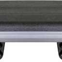 The Original STEP Exercise Step Platform, Health Club Size Stepper for Exercise at Home with 4 Stackable Risers for Height Adjustments (Grey)