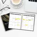 3 x Ymumuda 2026 Monthly Planner - 2 Year Monthly Planner, JAN.2026 to DEC.2027, 8.5" x 11", Large Calendar with Spiral Bound, 24 Coated Tabs,24 Months Perfect for School & Office Schedule, Golden Leaves