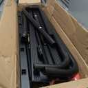 Umbra Twilight Double Curtain Rod Set  Wrap Around Design is Ideal for Blackout or Room Darkening Panels, 66-144 Inch, Black