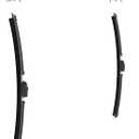 Clear IQ Premium Silicone Windshield Wipers 26 in. Driver and 16 in. Passenger Set - Beam Style Automotive Replacement Windshield Wiper Blades for Car - All Weather 26 and 16 Inch Wiper Blade Set