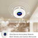10-Year Battery Smoke and Carbon Monoxide Detector, 2-in-1 Smoke CO Alarm with Digital Display, Reliable Fire and CO Alarm for Home, Bedroom, Kitchen (6 Pack), EXP: 10 Years After Installation