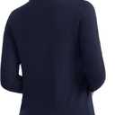 YUCOLEN Women's Cardigans Sweater Lightweight Button Down Crew Neck Long Sleeve Soft Knit Casual Cardigan (XXL)