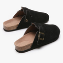 Clogs Slippers Mules House Slippers Corrective shoeswith Arch Support Adjustable Buckle Sandals Suitable for Men Women with Soft Padded Cork Like Insoles Round Toe Shoes Size 42