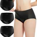 Carer Incontinence Underwear for Women Washable Leak Proof Underwear for Women 150ml Super Absorbent Bladder Leak Underwear for Womens Incontinence Postpartum Leakage Protective Panties 3 PCS, XL