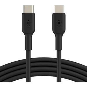 Belkin BoostCharge USB-C to USB-C Cable (1M/3.3ft) for iPhone 16, iPhone 16 Pro, Samsung Galaxy S25, S24, Pixel 9 & 8, iPad Pro, Nintendo Switch 2, Carplay & More – Black