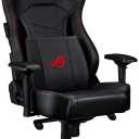ASUS ROG Chariot RGB Gaming Chair (Memory Foam Lumbar Support, 4D Adjustable Armrest, Reclining Backrest, Breathable Leatherette Material, Durable PU Casters, Integrated Aura RGB Lighting), Large