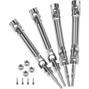 Rc Stainless Steel Front Rear Drive Shaft CVD for 1/10 Rustler VXL 4X4/Stampede VXL 4X4/Hoss VXL 4X4/Slash Platinum/Ultimate/VXL 4x4 4WD RC Car,ARRCat RC Upgrades Part